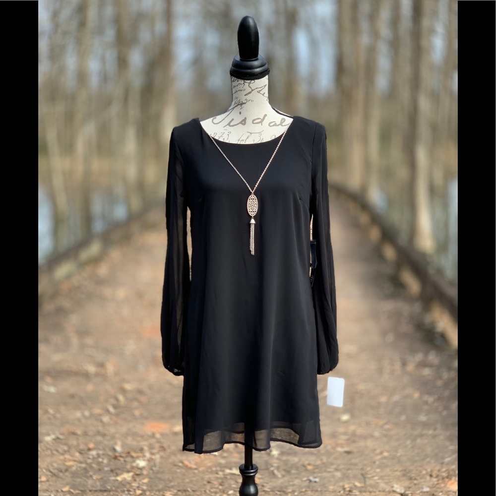 As U Wish Black Dress